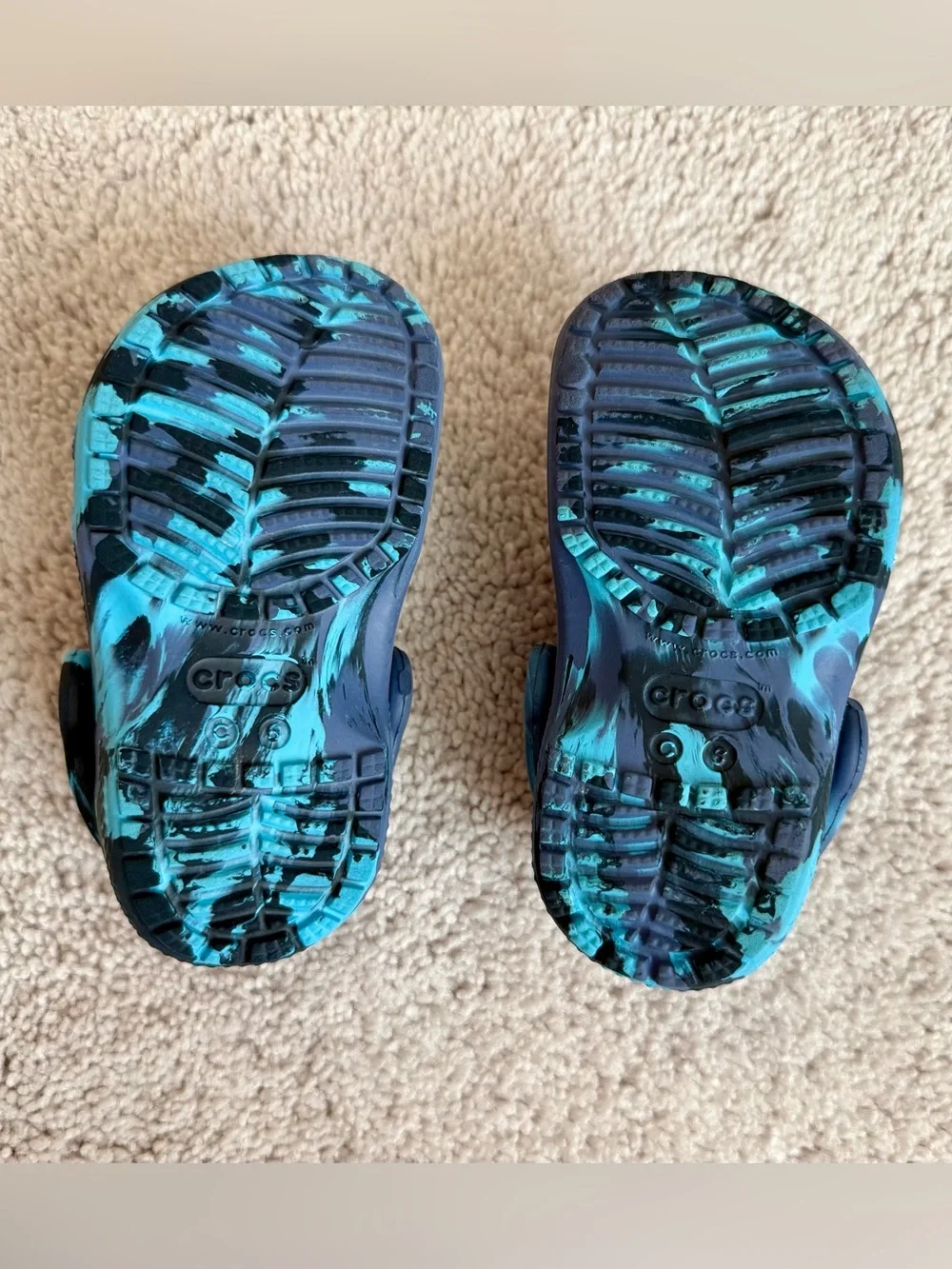Crocs Kids' Classic Marbled Clogs